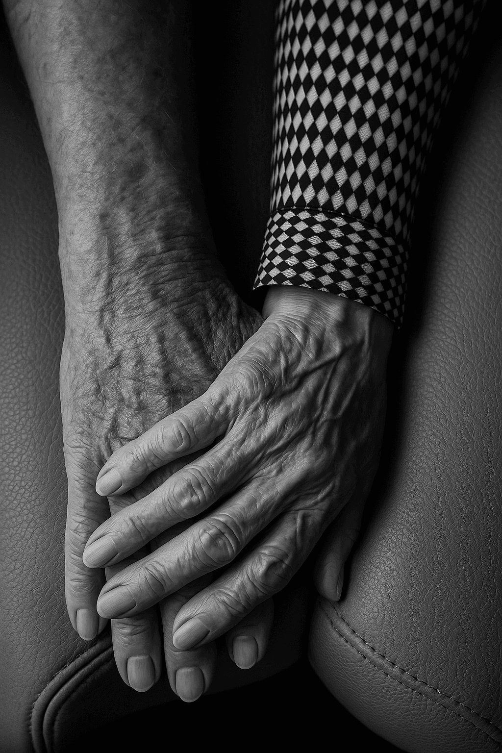 Founder with residents