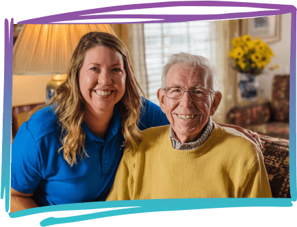 Vista Hills Senior Care - Caring staff with resident