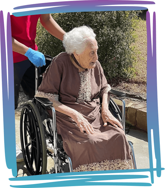 Hospice Story - Elderly woman celebrating her 101st birthday