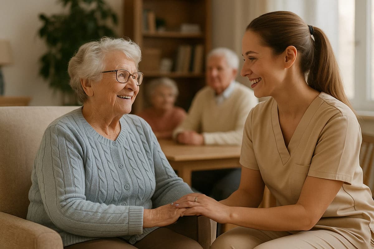 Senior residents enjoying community activities
