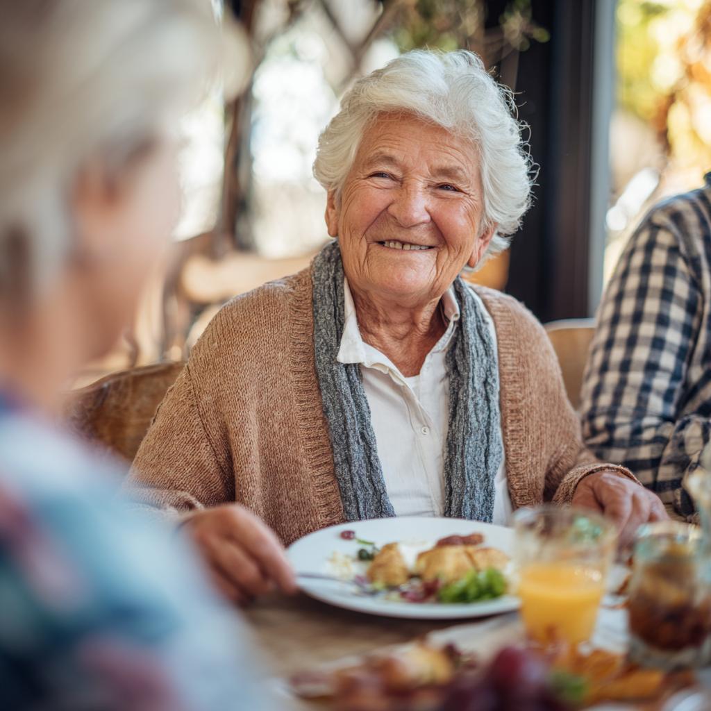 Home cooked meal served at Vista Hills